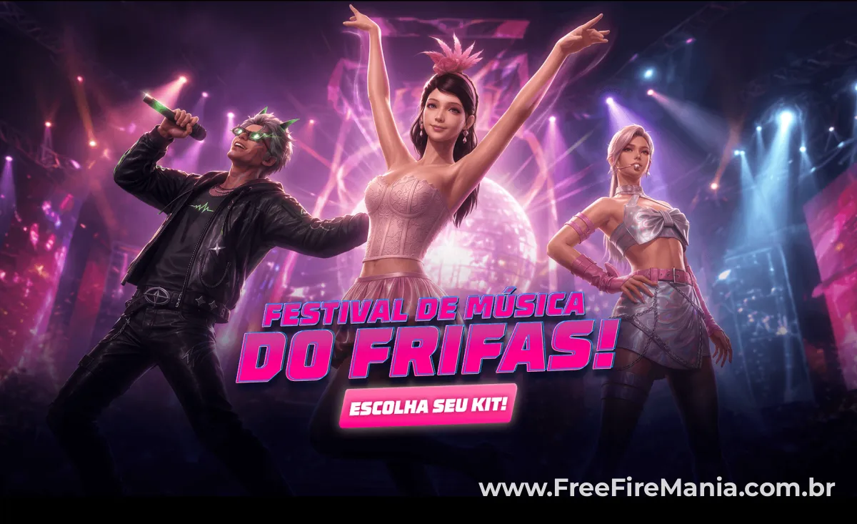 Conjunto Ritmo Rebelde no Vira-Carta Free Fire