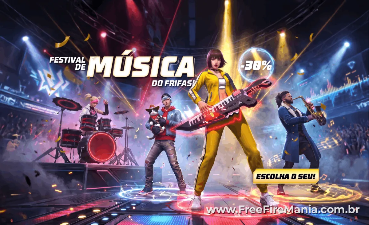Solo de Teclado no Vira-Carta Free Fire