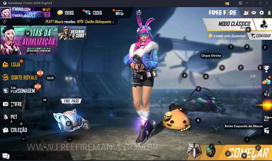 Saiba como rodar Free Fire no PC com emulador Android leve! - O Pipoco