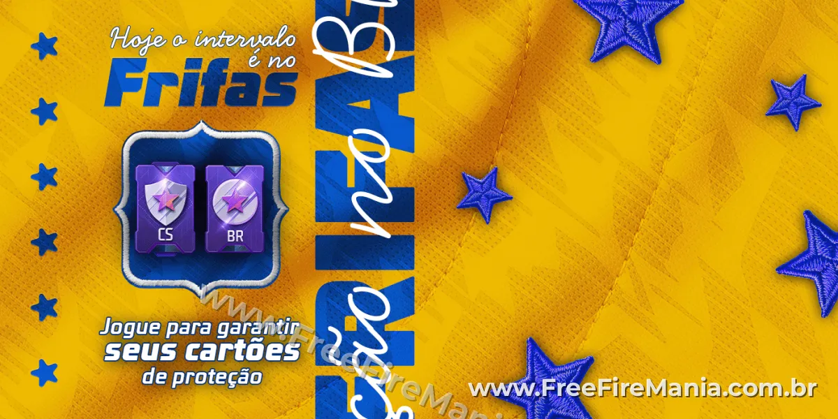 Banner oficial do evento Jogo do Intervalo! no Free Fire