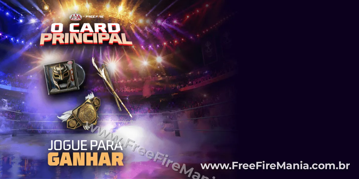 Banner oficial do evento O Card principal! no Free Fire