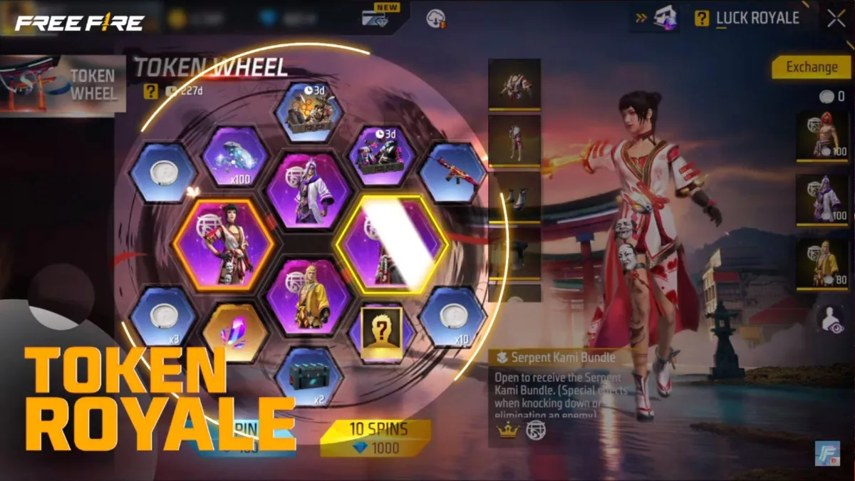 Como funciona o Token Royale Free Fire