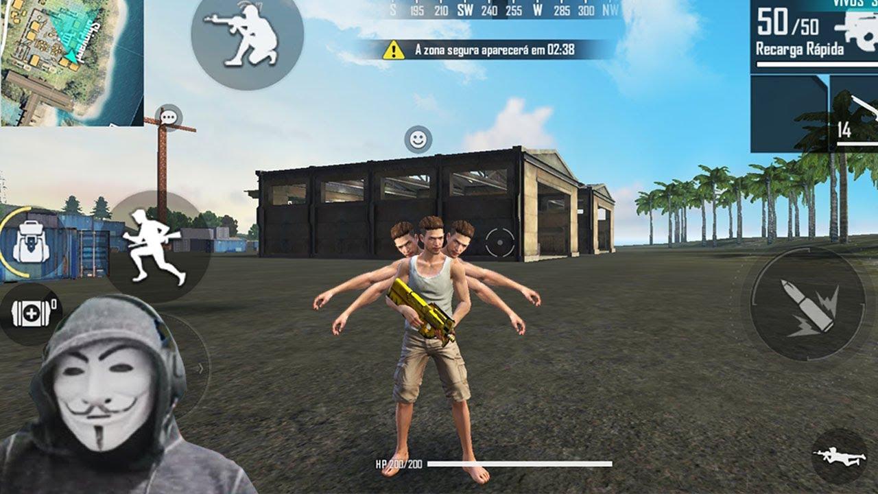 CAIMOS CONTRA UM HACKER NO FREE FIRE #freefire #garenafreefire #punish