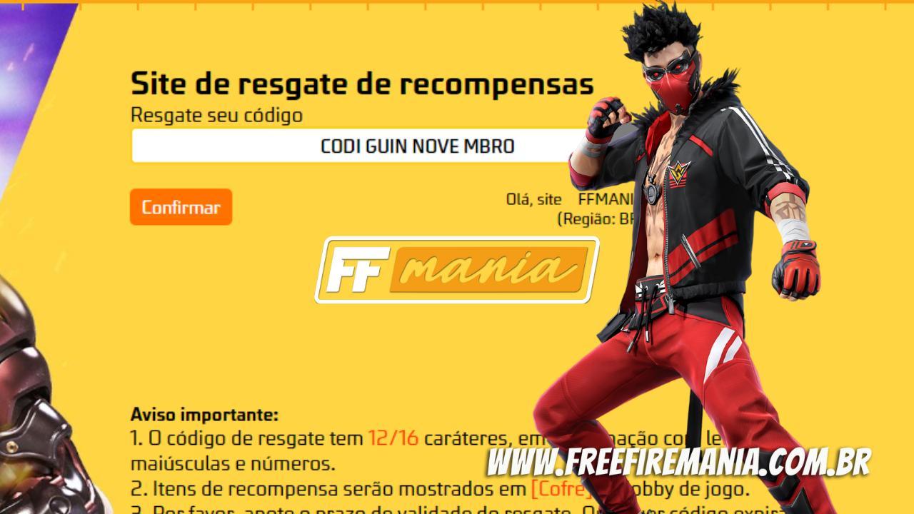 Free Fire: Codiguin FF para este domingo 04 de Setembro de 2022