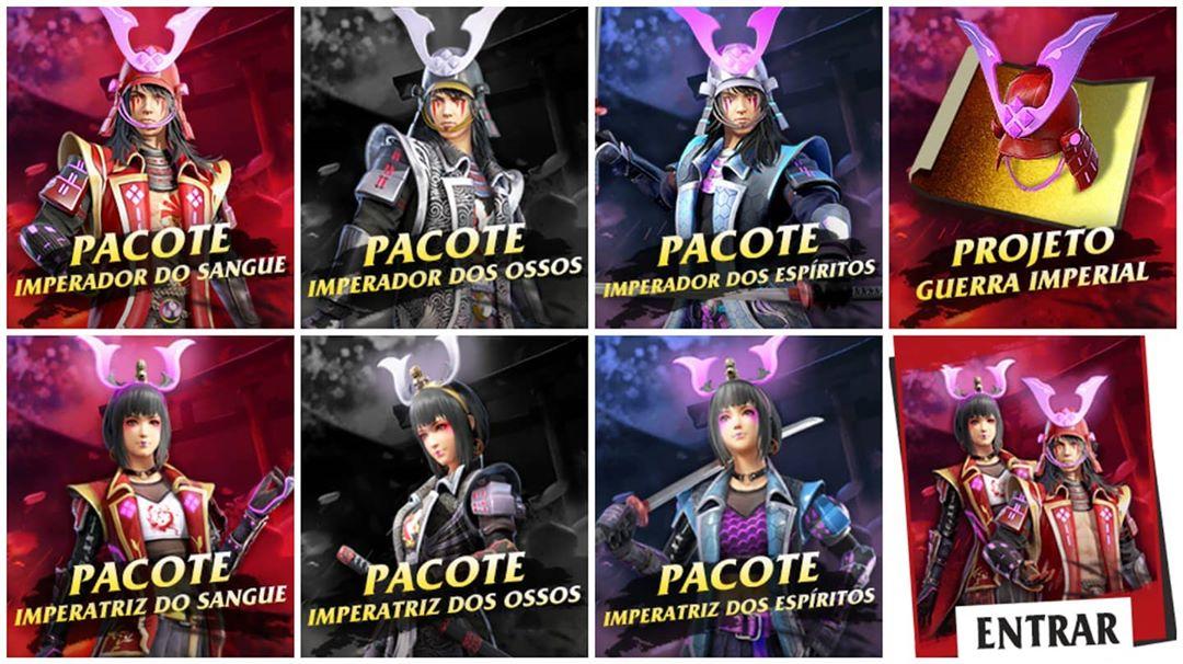 Incubadora Free Fire Guerra Imperial