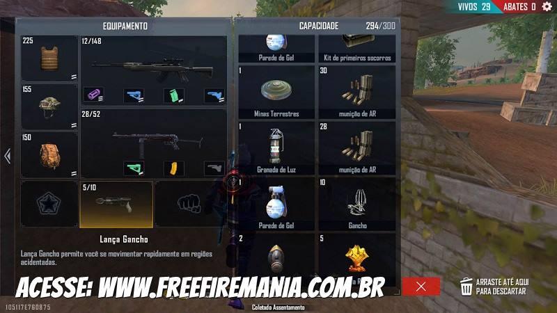 Lança Ganchos Free Fire