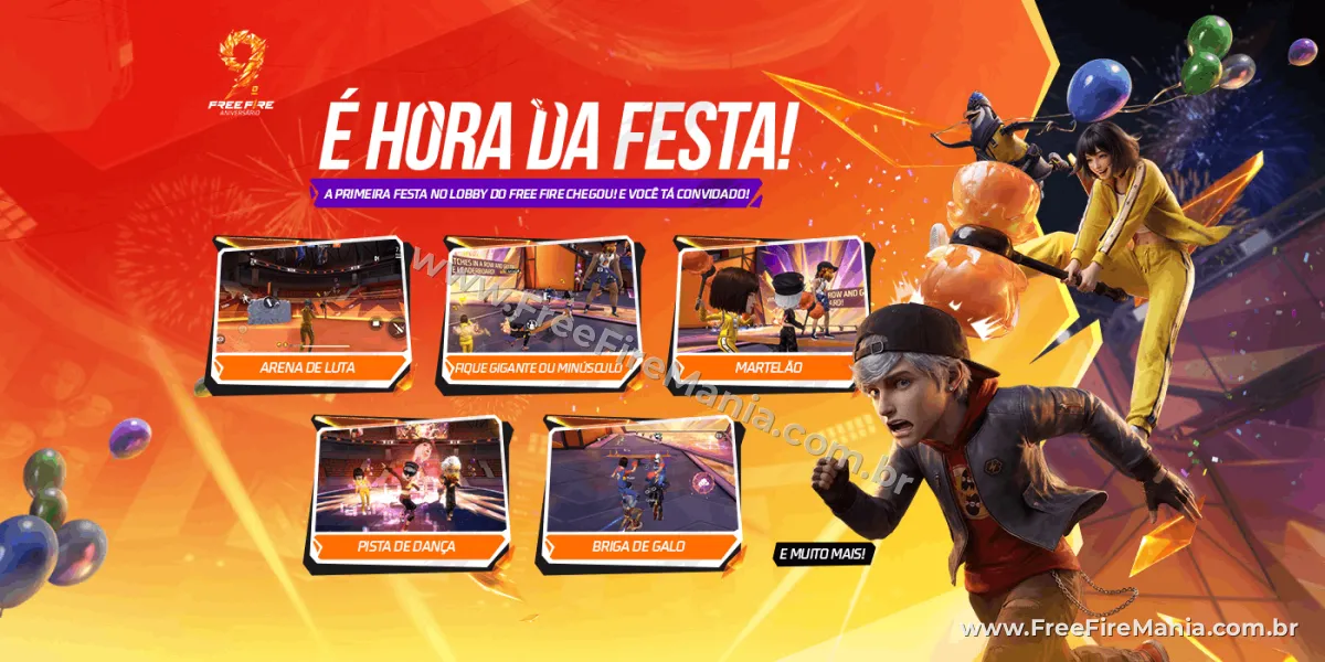 Lobby da festa de aniversario