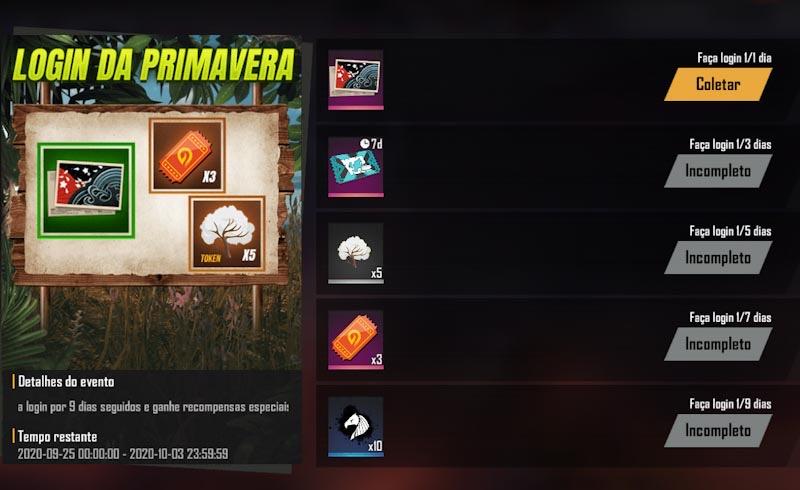 Login Primavera Free Fire