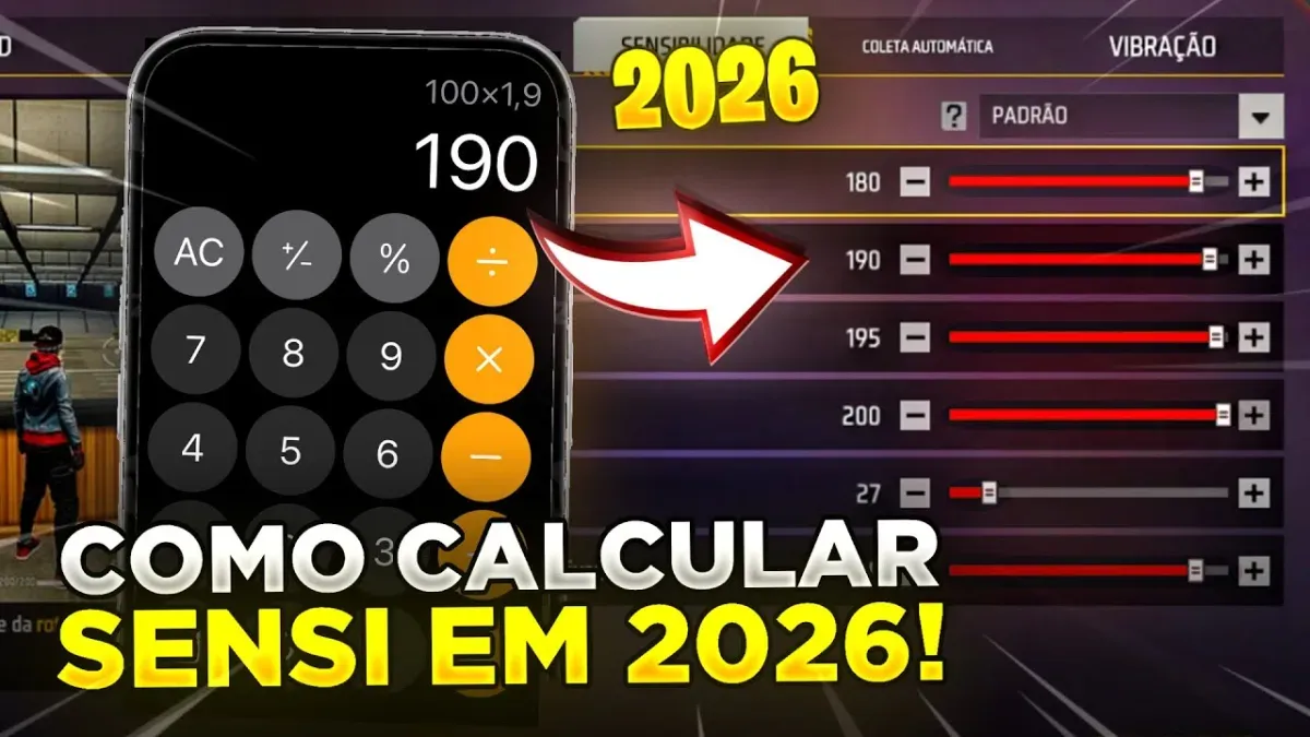 Configura&ccedil;&atilde;o da melhor sensibilidade do Free Fire em 2026