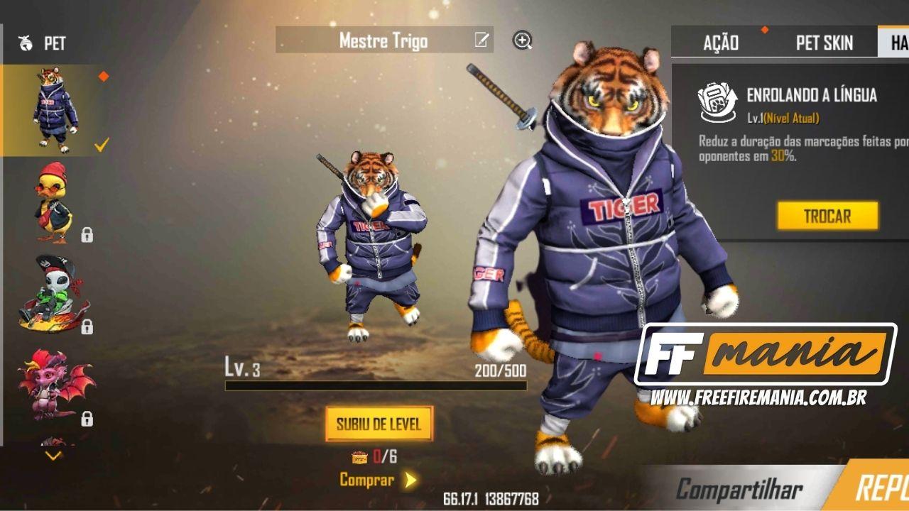 Novo Pet Mestre Trigo Free Fire