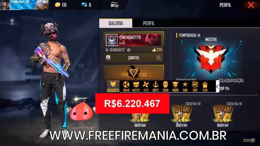 166 Million Diamonds In Free Fire The Richest Player In The World Free Fire Mania