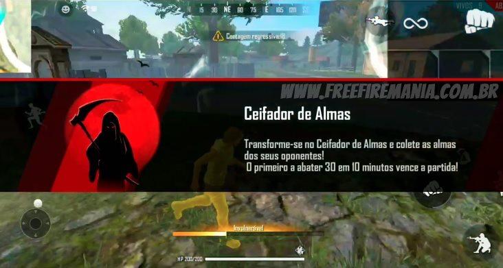 Garena Free Fire - Já se inscreveu no Servidor Avançado? Lá você pode  testar o novo modo Ceifador de Almas! Colete as almas dos seus oponentes.  ☠️ Vence quem abater mais oponentes