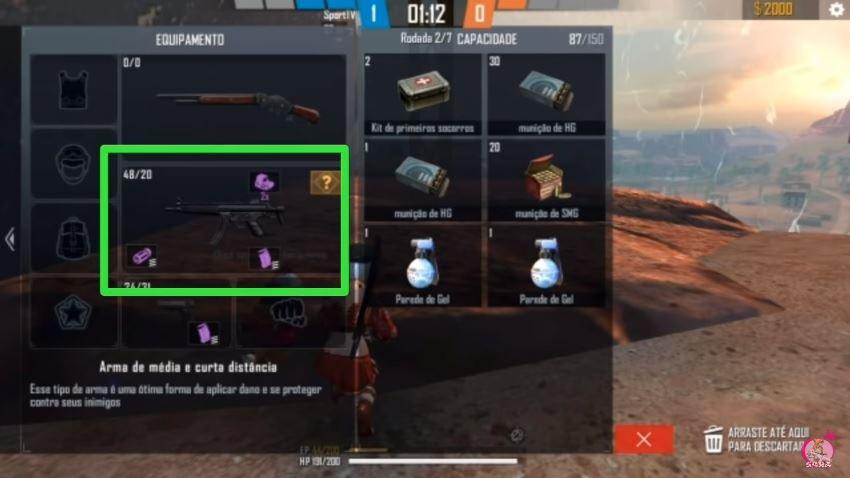 mp5 sem coronha atualizacao free fire