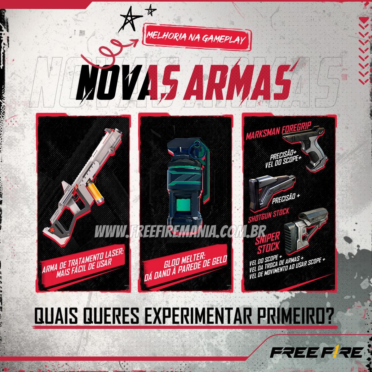 Free Fire: Nerf e Buff marcam as armas M60, KAR98K, KORD e M1917 na  atualização de Junho 2021