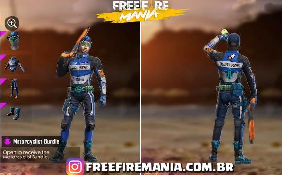 Pacote Motociclista Free Fire