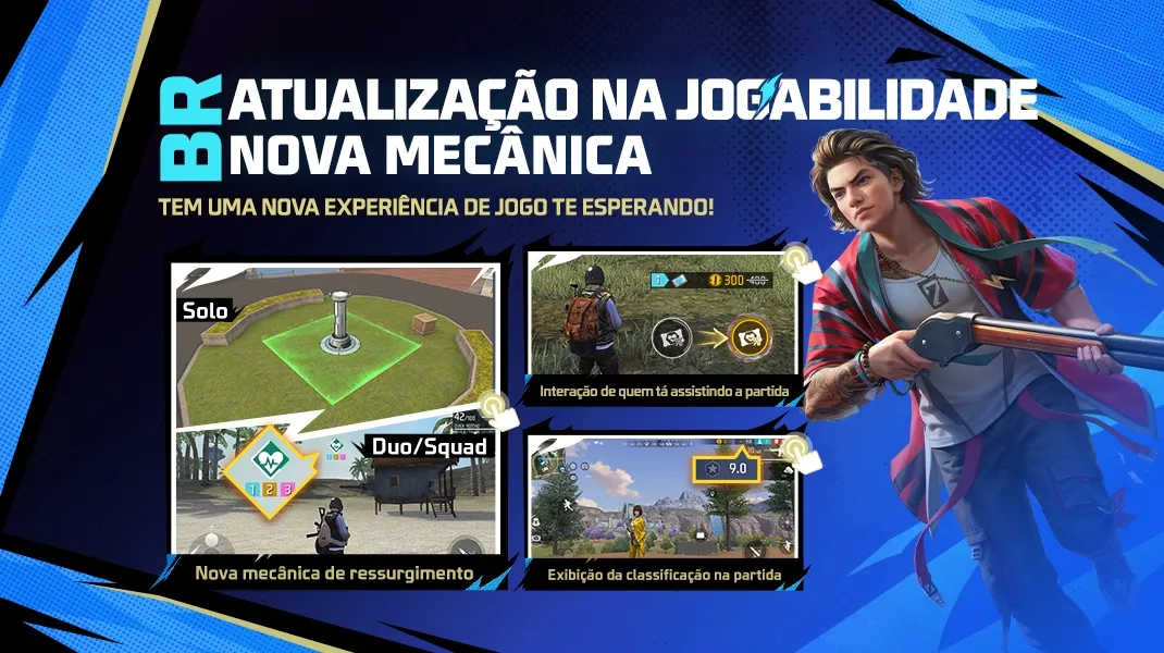 Novo sistema de ressurgimento do Free Fire OB52