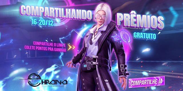 Pacote Agente Cósmica gratuita no Free Fire