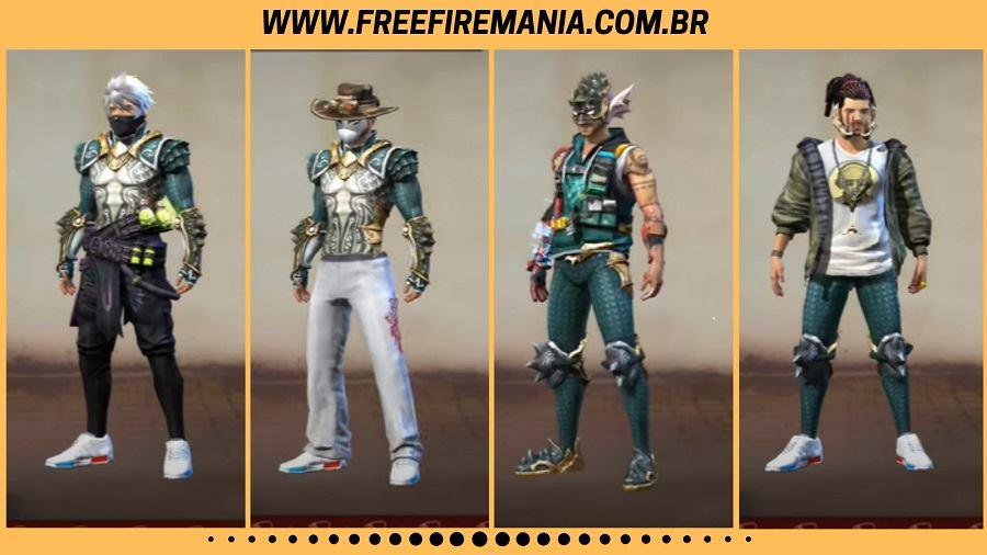 Combinação skin Dragão Marinho