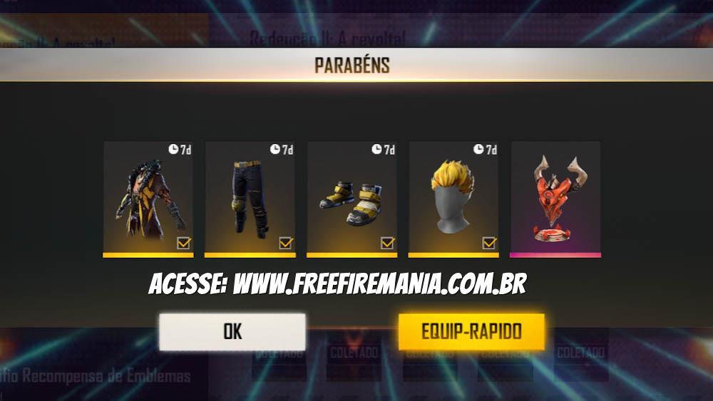 pacote fogo faminto free fire