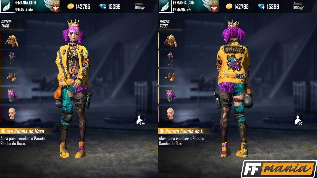 Pacote Rainha do Mal Free Fire