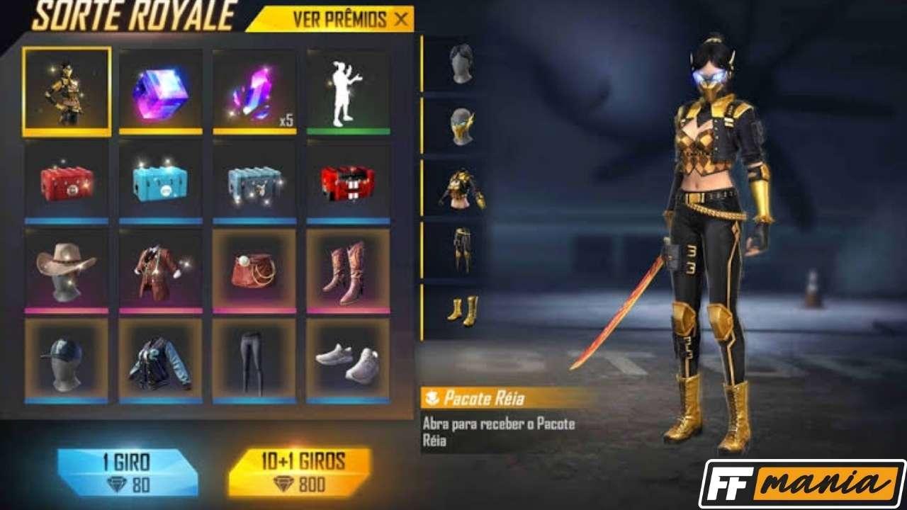 Pacote Réia Free Fire