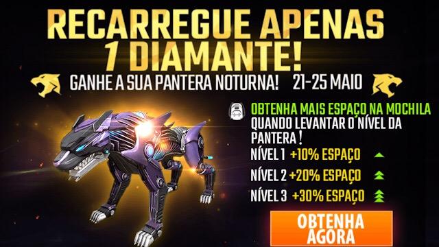 pantera noturna evento de recarga 1 diamante