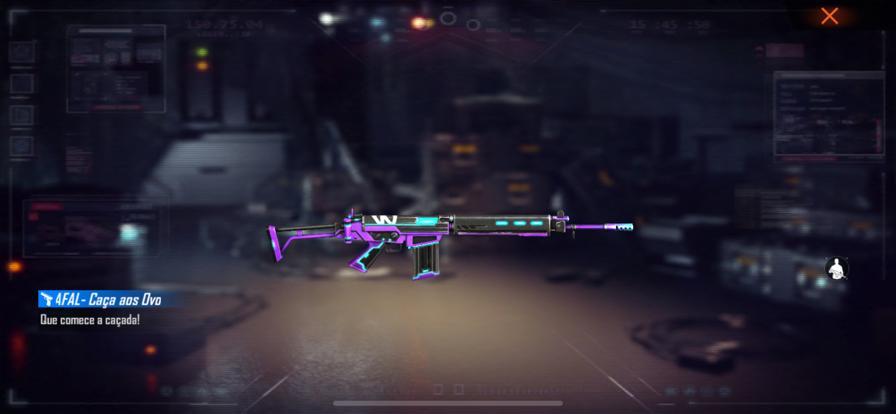 Skin de Arma Parafal Caça aos Ovos Free Fire