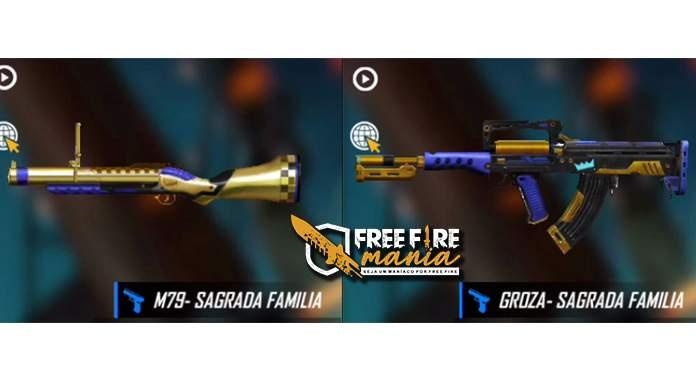 Códigos das Skins do Passe de Elite Free Fire Operação Trap