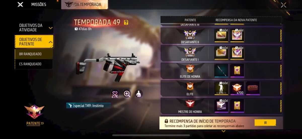 Patentes no Free Fire