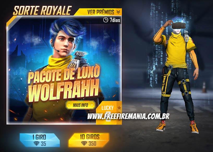 Novo personagem de Free Fire, Wolfrahh chega na atualização de junho