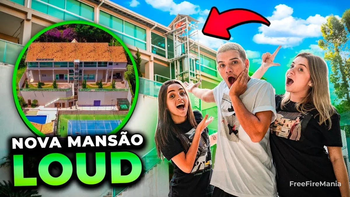 mans&atilde;o loud game house free fire estrutura