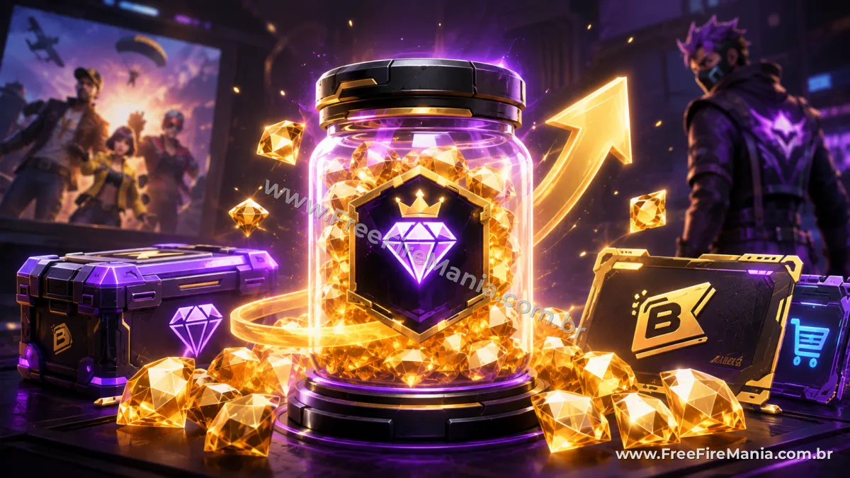 Prime Diamante &eacute; uma nova vantagem encontrada nos arquivos da OB55 do Free Fire
