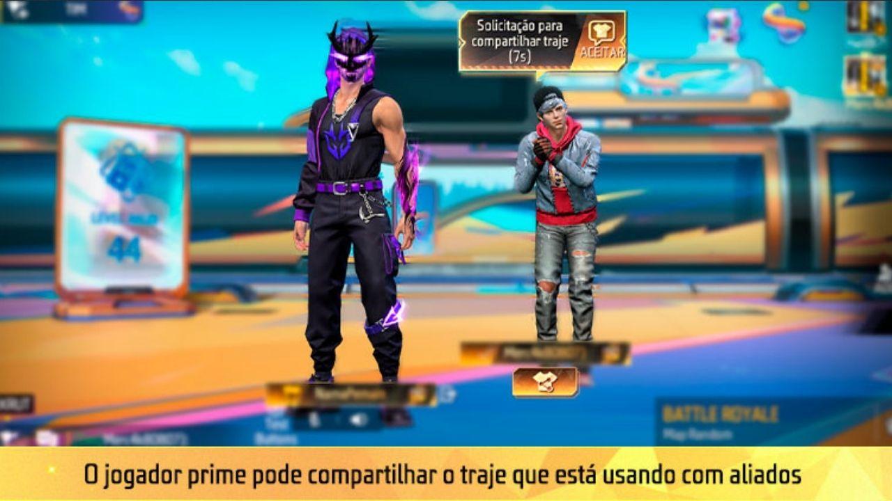 Descubre cómo compartir disfraces y aspectos en el sistema Prime Free Fire