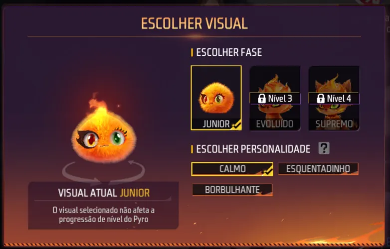 Mascote Pyro Free Fire