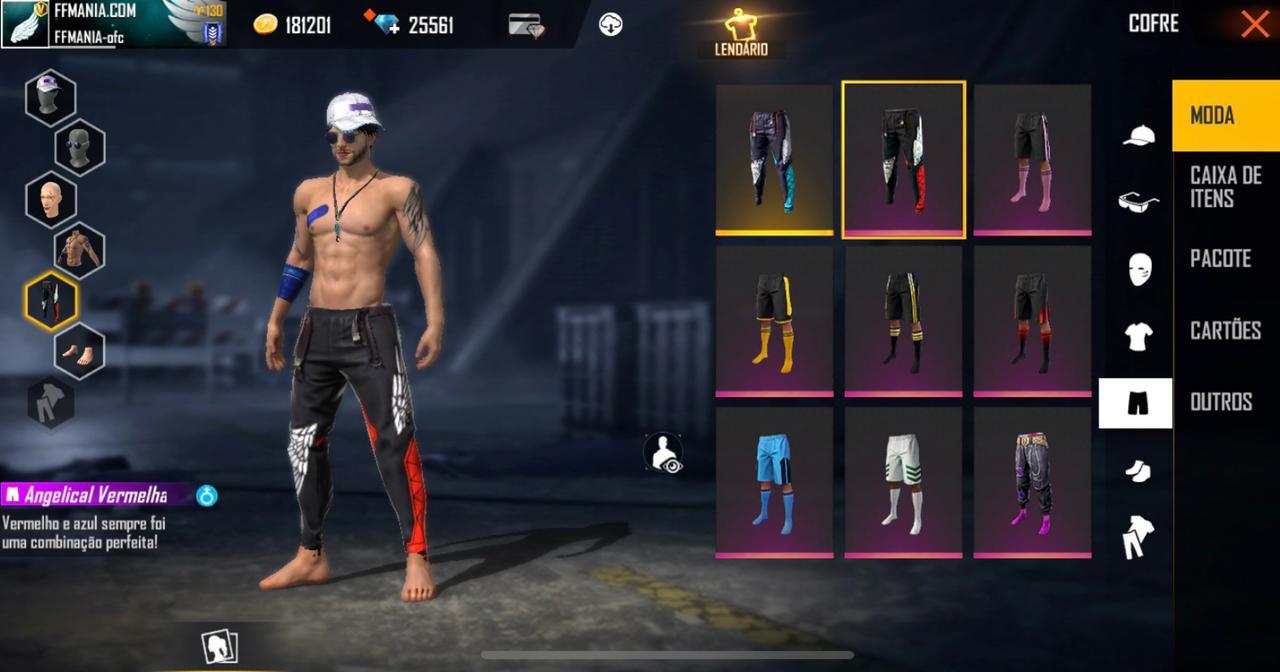 Codiguin da Calça Angelical Free Fire vermelha 2022: como resgatar no  Rewards - Free Fire Club