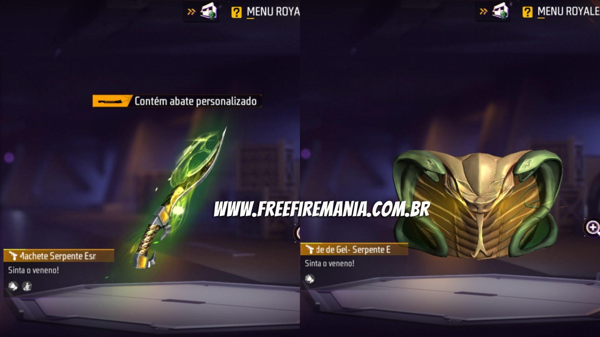 Recompensas do Royale Cascável no Free Fire
