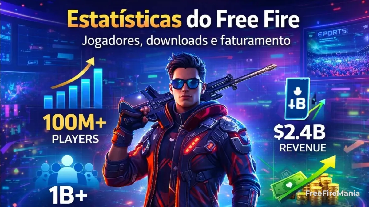Competitivo de Free Fire com equipes disputando campeonato profissional