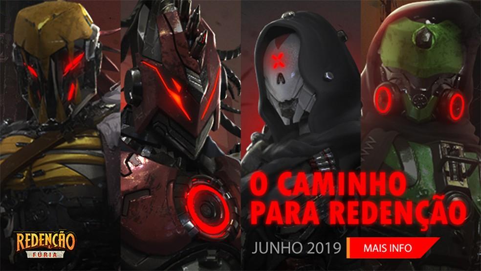 pacotes com as skins redenção free fire