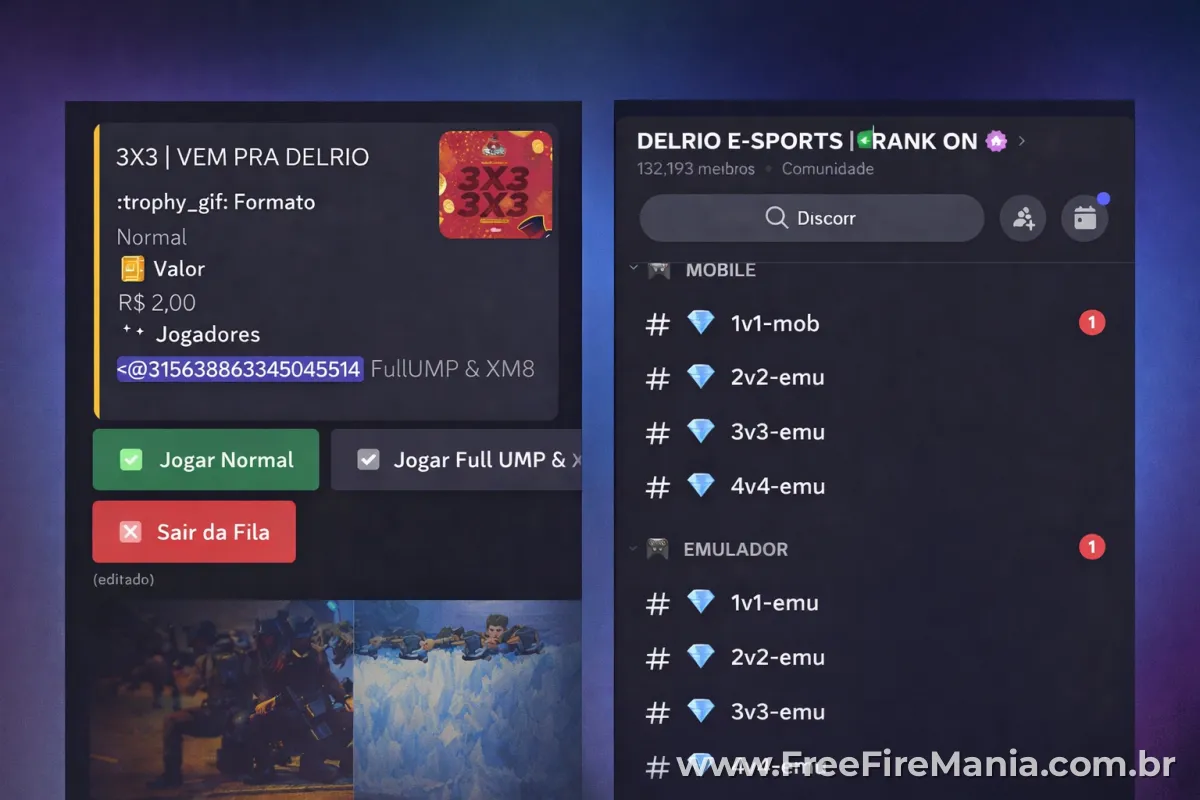 Sala personalizada Free Fire apostado