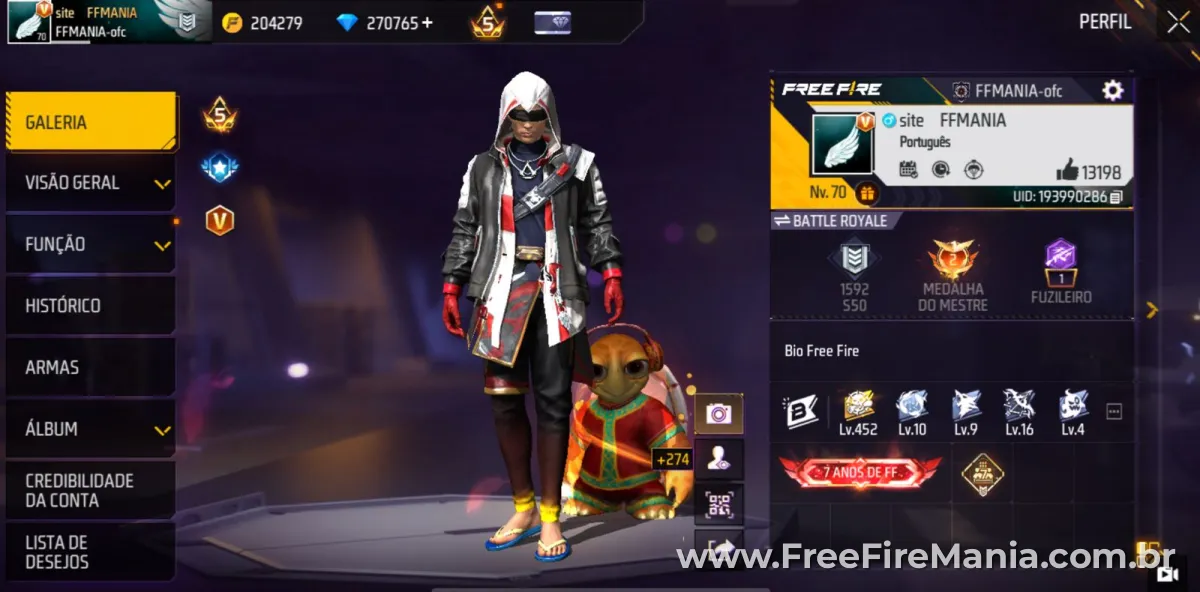 Conta verificada Free Fire FFCP