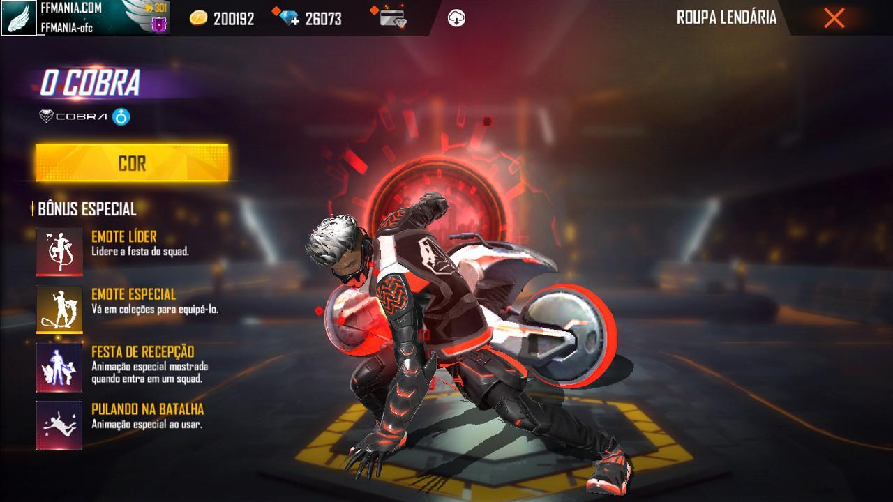 Roupa Lendária, 4 novos emotes