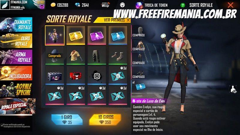 Roayle Especial Evelyn Free Fire