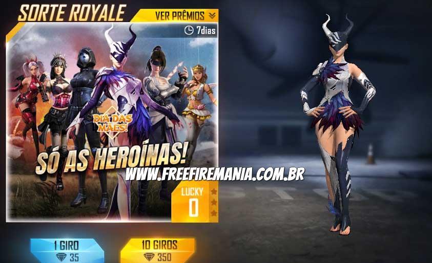 royale especial só as heroínas free fire