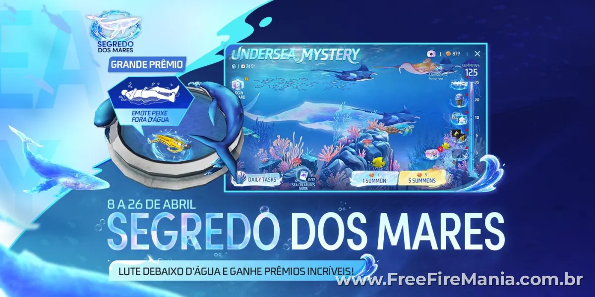 Reino Submarino Free Fire nova atualiza&ccedil;&atilde;o oceano