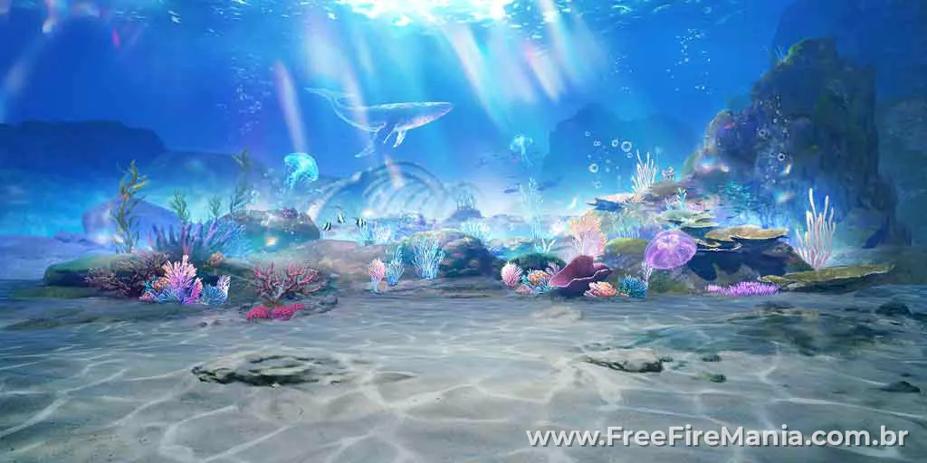Baleia voadora no Free Fire substituindo avi&atilde;o