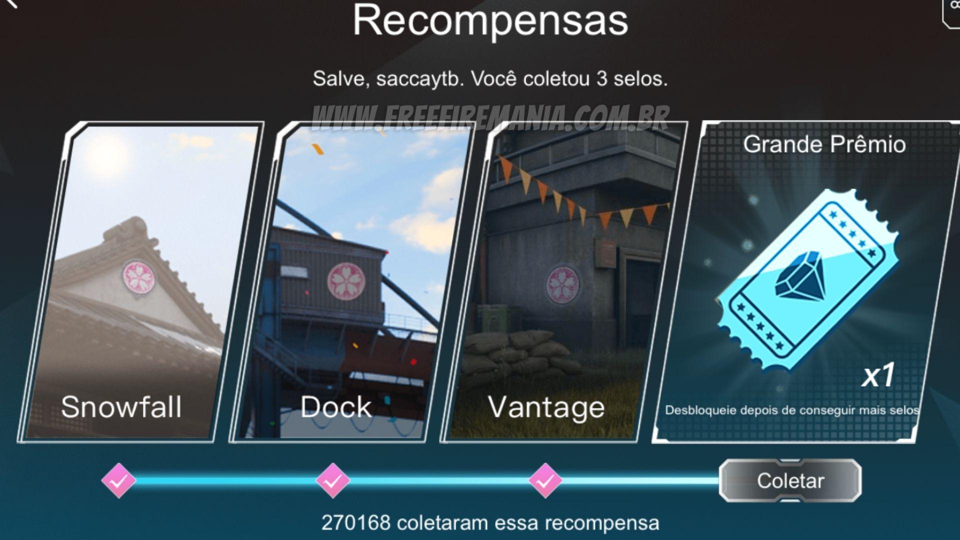 Selos do Mapa Alpine no Free Fire