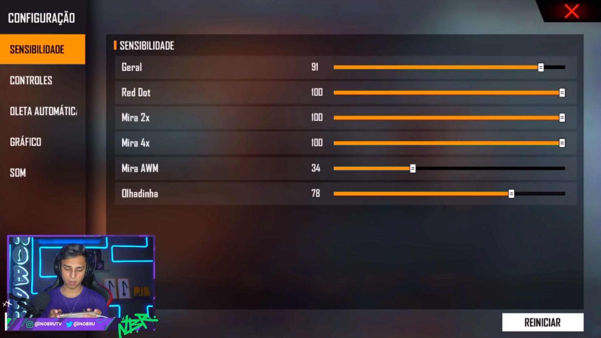 Sensibilidade do Free Fire: qual é a melhor sensi para subir capa?