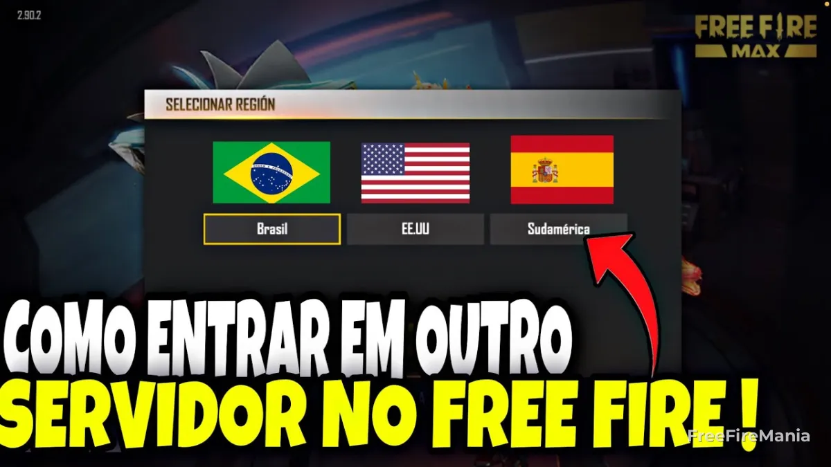 Jogador mobile analisando ping e conex&atilde;o no Free Fire