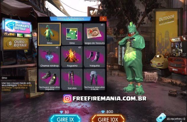 Free Fire: evento Dino Royale marca retorno de 12 skins Dino, free fire