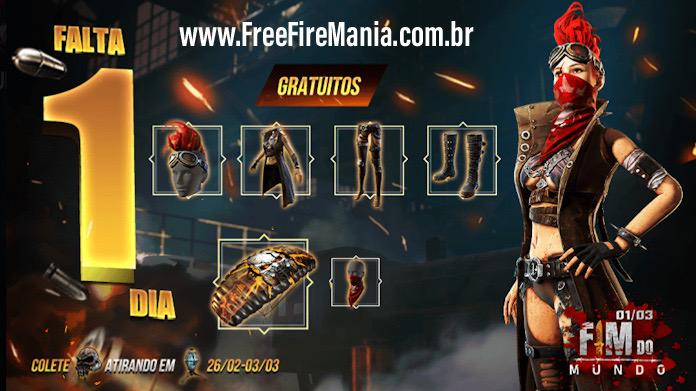 skin terra prometida free fire fim do mundo